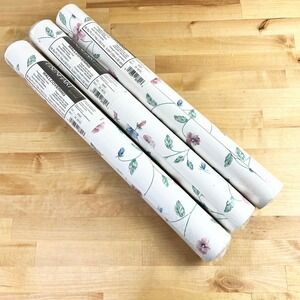 Eisenhart Wallcovering Wall Paper KB 08701 Floral 3 Rolls White New Pansy